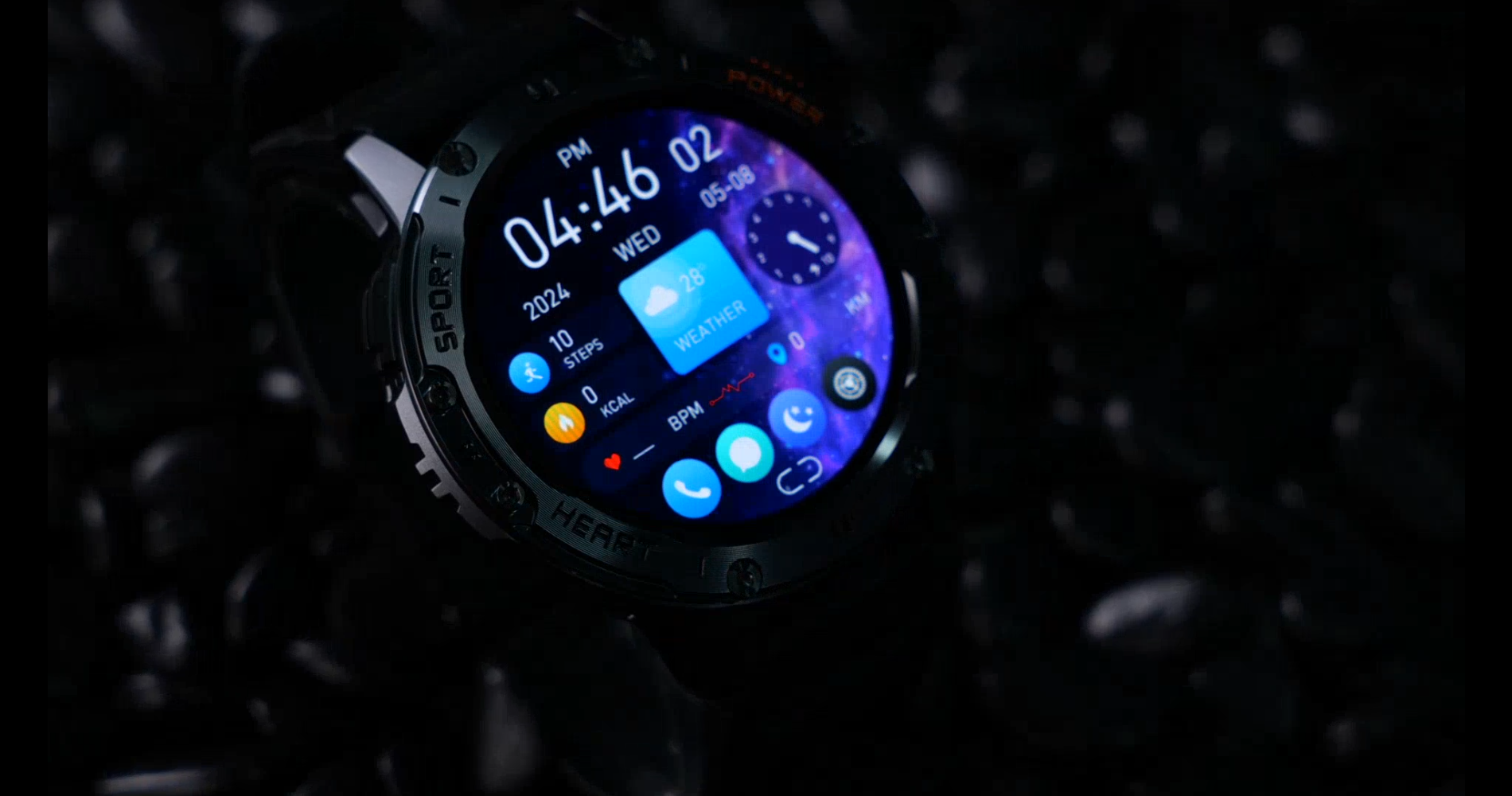 スマートウォッチ 2025革新モデル 1.43インチAMOLED 通話機能付き